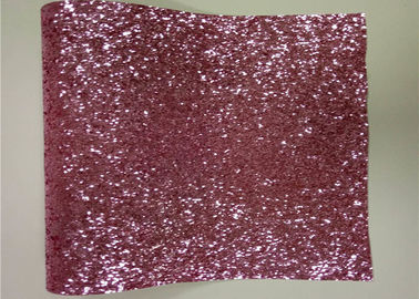 الصين الوردي مكتنزة جليتر جدار النسيج ، غير المنسوجة جميلة بريق نسيج الأغطية المزود