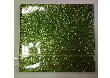 الصين الضوء الأخضر بلوري مكتنزة بريق النسيج 0.55mm سمك للأحذية وورق الجدران المزود