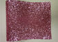 الوردي مكتنزة جليتر جدار النسيج ، غير المنسوجة جميلة بريق نسيج الأغطية المزود