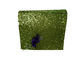الضوء الأخضر بلوري مكتنزة بريق النسيج 0.55mm سمك للأحذية وورق الجدران المزود