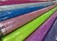 الطرف الملونة الديكور بريق نسيج بولي كلوريد الفينيل سمك 0.35mm للخياطة الحقائب المزود