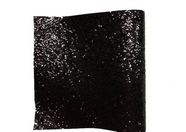 الصين بو النسيج نسيج ورق الجدران مكتنزة بريق خلفية سوداء 25cm * 138cm مصنع