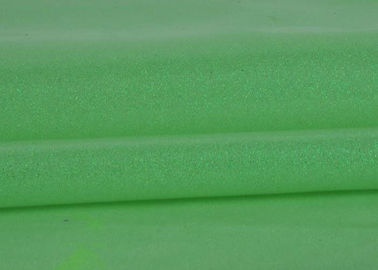 الصين سهل الأخضر بريق نسيج لفساتين ، بولي كلوريد الفينيل الانتهاء من نسيج سميك بريق مصنع